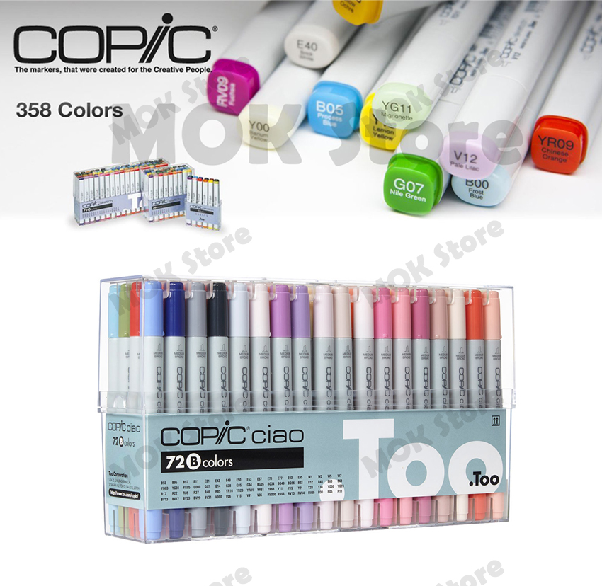 Copic Marker 72 Piece Ciao Set B Twin Tipped - Artist Markers Anime ...